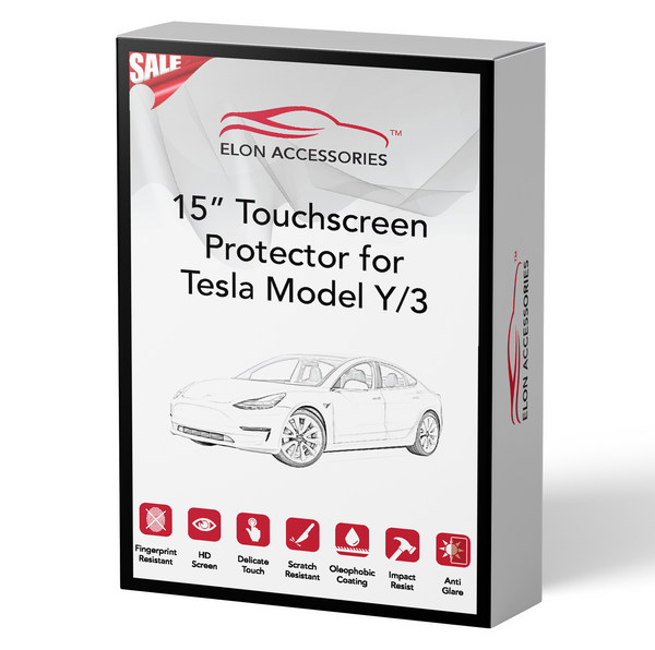 Version 2] Premium Quality Touch Screen Protector for Tesla Model